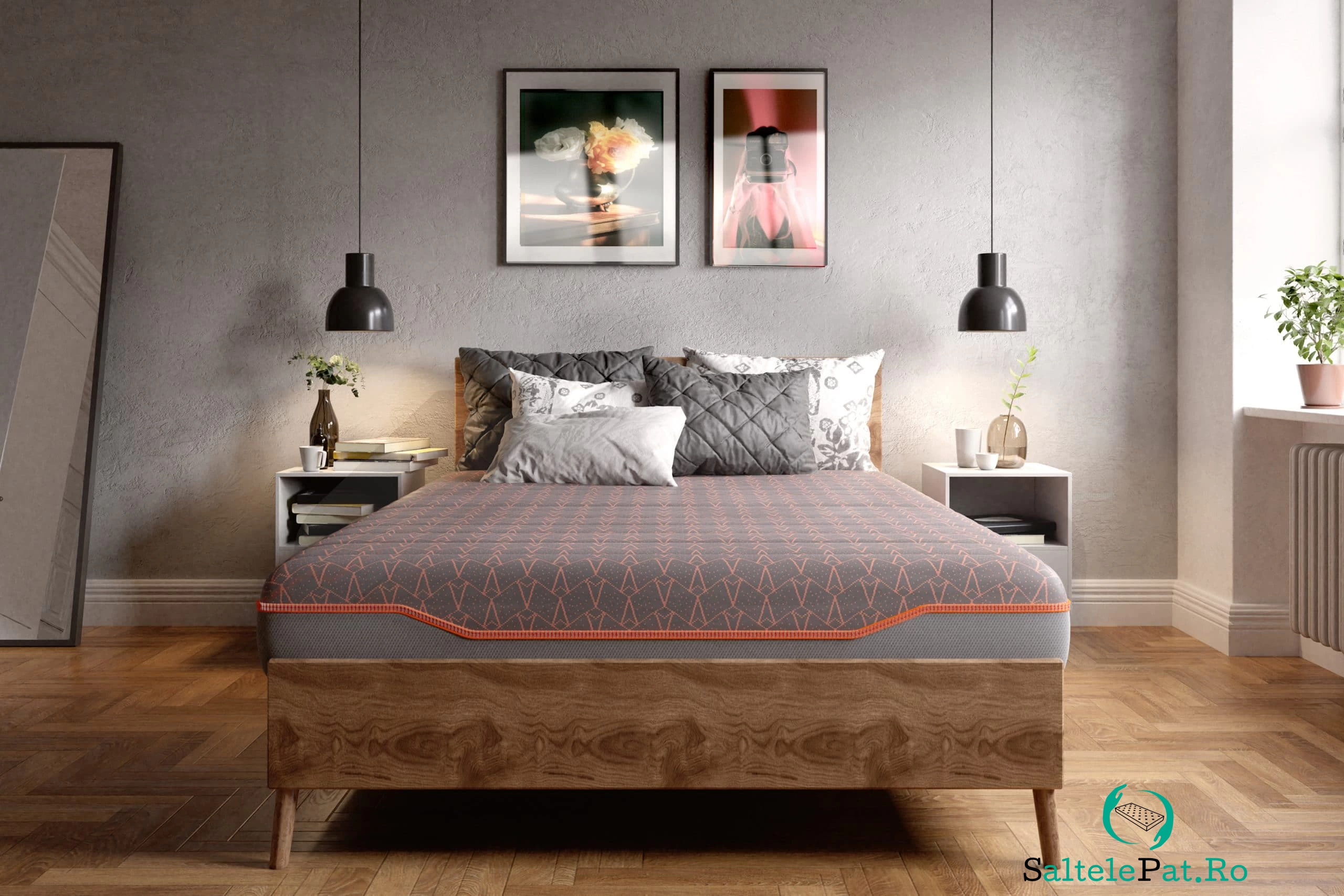 Saltea cu memorie și arcuri individuale SomnArt Supreme Pocket Multilayer 180x200, înălțime 24 cm, husă detașabilă, fermitate medie la 1,899.99 lei ron
