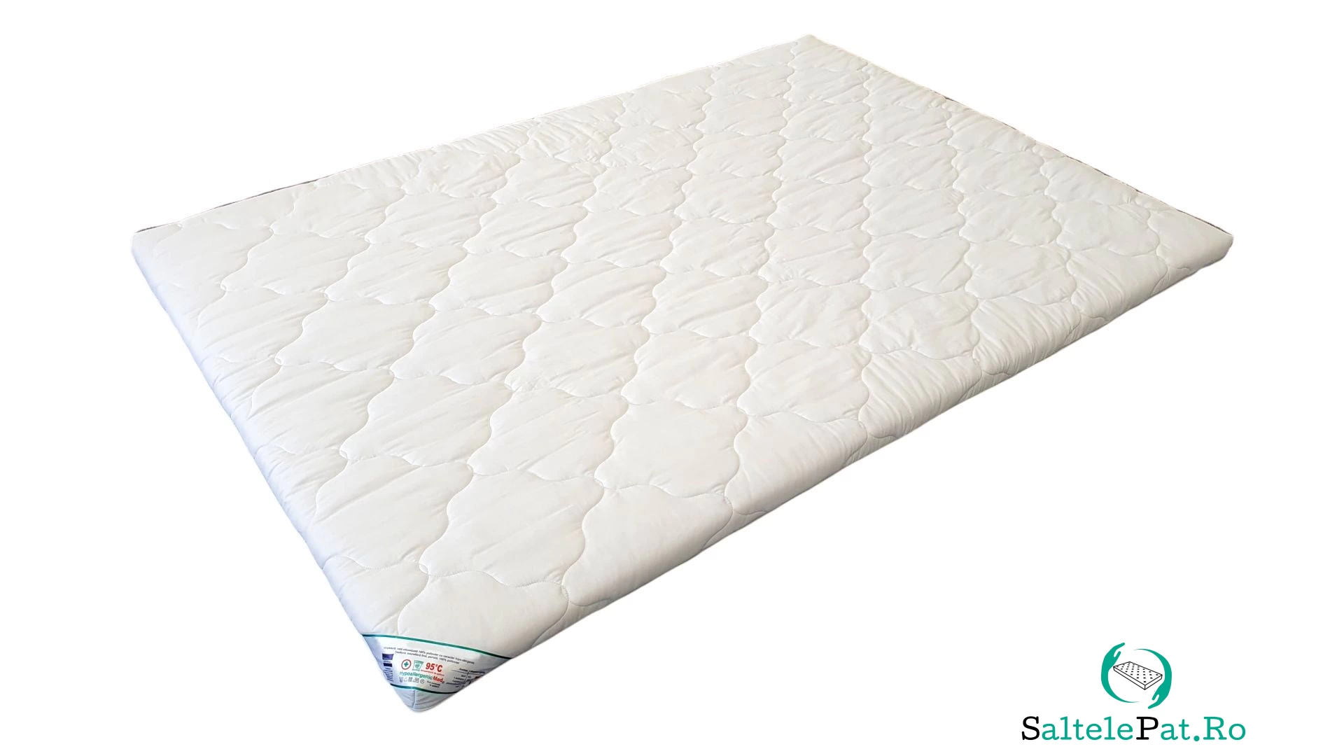 Topper 90x200 HypoallergenicMed Somnart cu husa microfibra, detasabila, spalare la 95°C, miez inaltime 5 cm la 223.02 lei ron