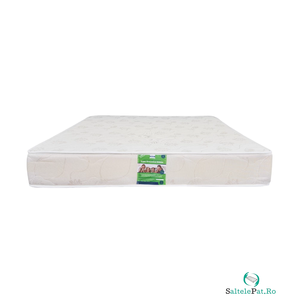 Saltea superortopedica Dorma, arcuri Bonell, material Jaquard, alb, 200 x 20 x 180 cm